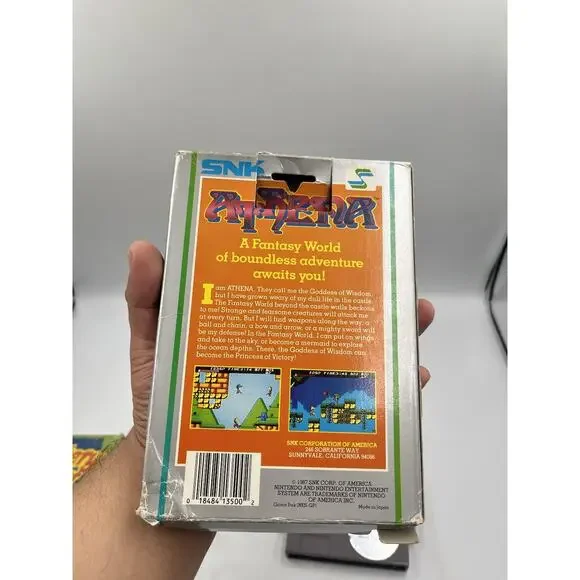 Athena (Nintendo Entertainment System, 1985) 5 Screw With Original Box